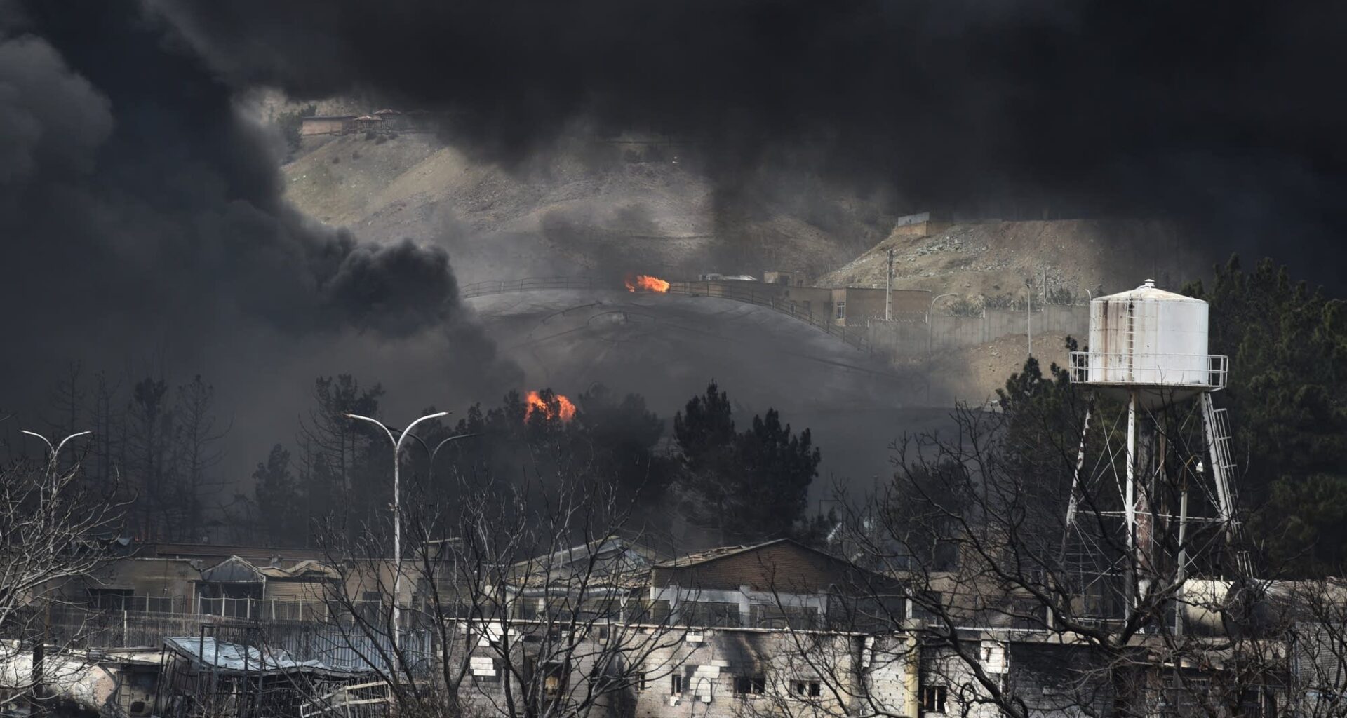 Destroyed energy infrastructure can release toxins into the air, as seen in the aftermath of a strike on oil depot tanks in Iran earlier this month.