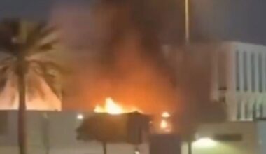 US Consulate in Dubai on fire after huge explosion - WW3 fears rage | World | News