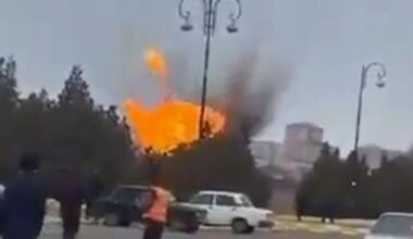 Horror moment drone crashes into Azerbaijan international airport as Iran war spreads | World | News