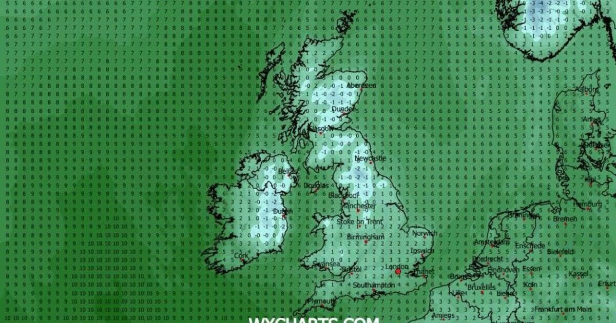 UK snow maps reveal 8-day blizzard hitting as far south as London with -2C freeze | Weather | News