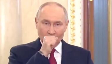 Putin health fears as despot coughs and splutters uncontrollably on TV | World | News