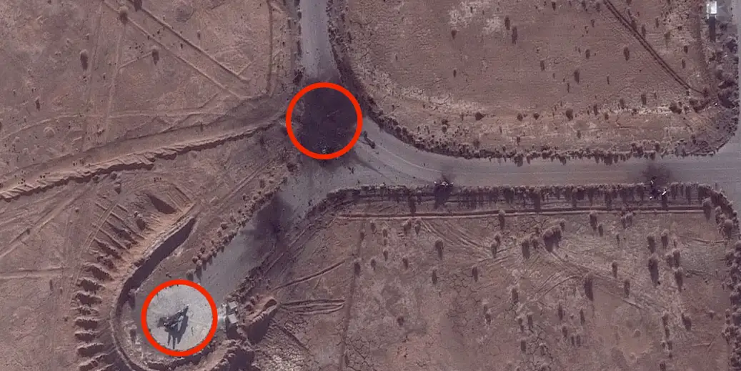 Satellite Images Show Strikes Turning Iran's Vintage F-14s Into Wrecks