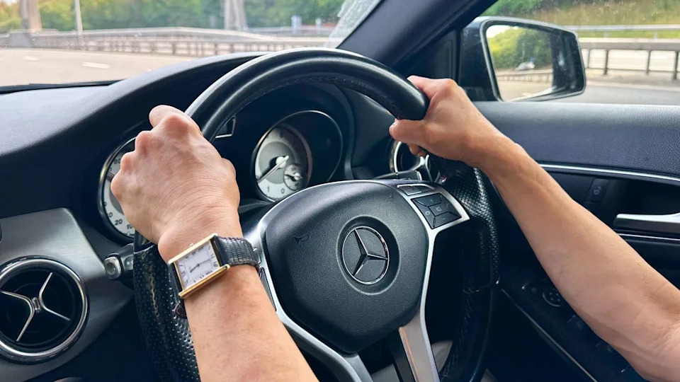 England, Stafford, Senior driving on motorway, August 28 2025.(Photo Peter Dazeley/Getty Images)
