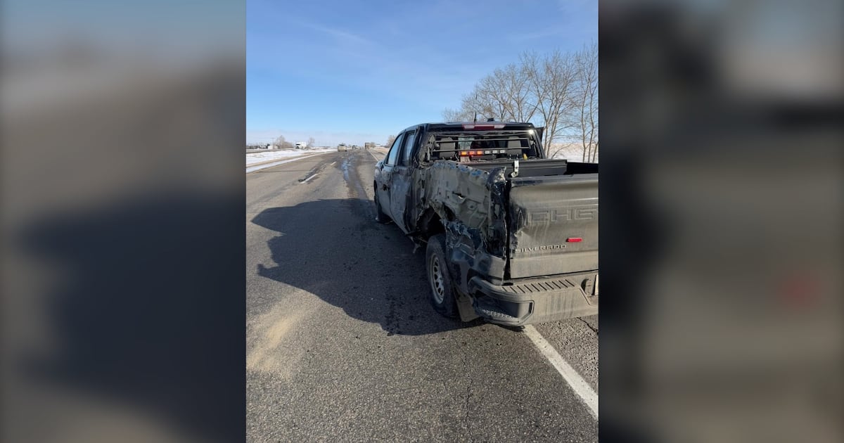 Sask. RCMP officer nearly struck by semi during traffic stop - CTV News