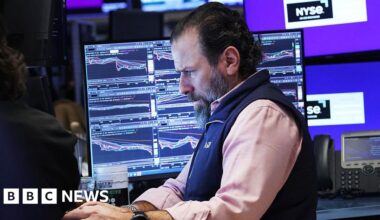 Gas and oil prices soar and shares tumble as crucial shipping lane threatened - BBC