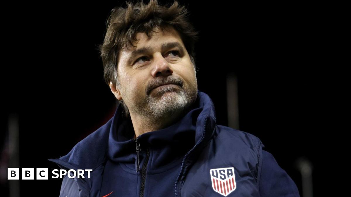 Mauricio Pochettino during an international friendly between the United States and Paraguay