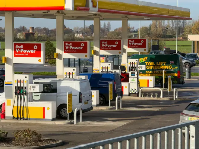 The Shell garage at just off the M58 Motorway - one of many who could see prices soar as a result of the Iran war
