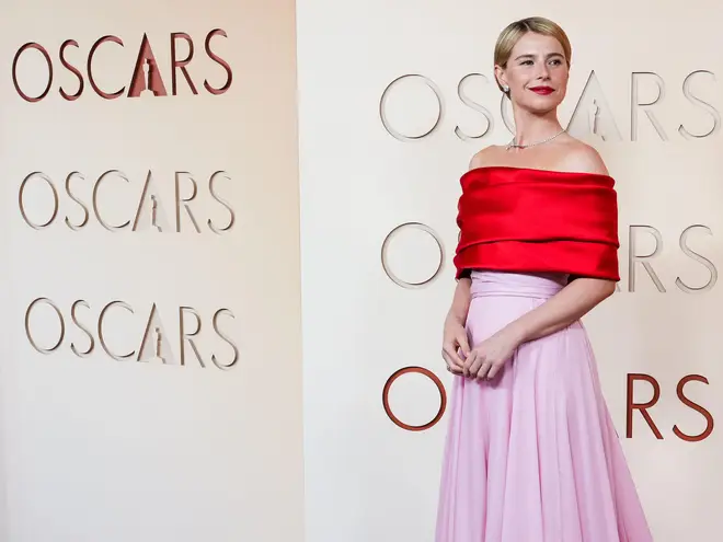 Jessie Buckley walking on the red carpet at the The 98th Academy Awards held by the Academy of Motion Picture Arts and Sciences at The Dolby Theatre at Ovation Hollywood in Los Angeles, CA on March 15, 2026.