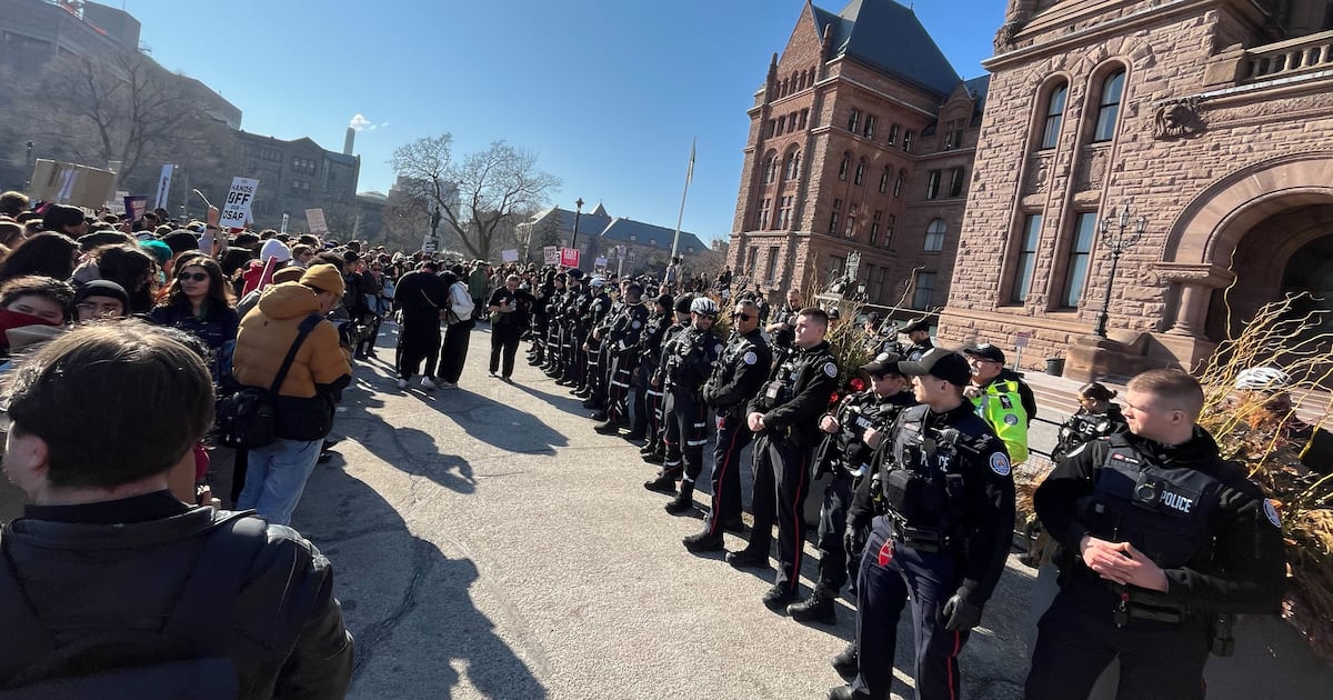 Queen’s Park student protest: several people arrested
