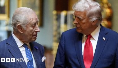 State banquet for US state visit in September 2025 in Windsor Castle