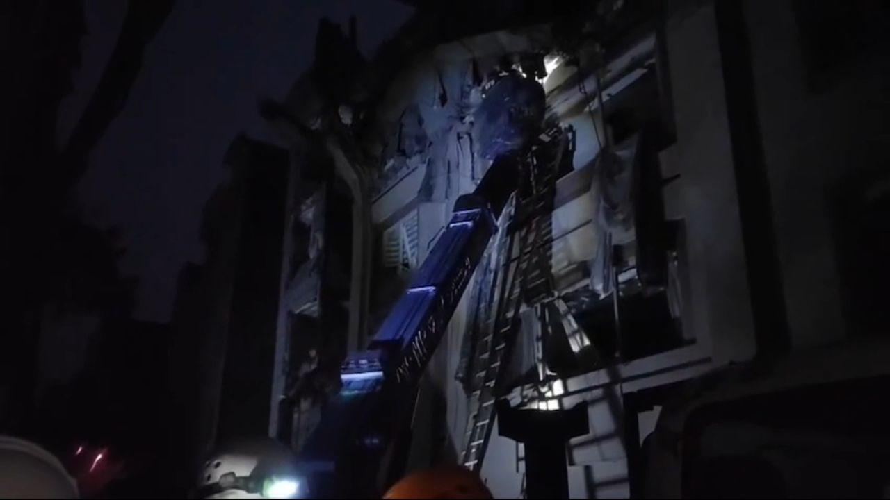 <p>A building in Tehran heavily damaged following overnight strikes</p>