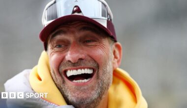 Former Liverpool manager Jurgen Klopp laughing