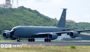 Israel says Iran firing new missiles as US refuelling plane crashes in Iraq - follow live