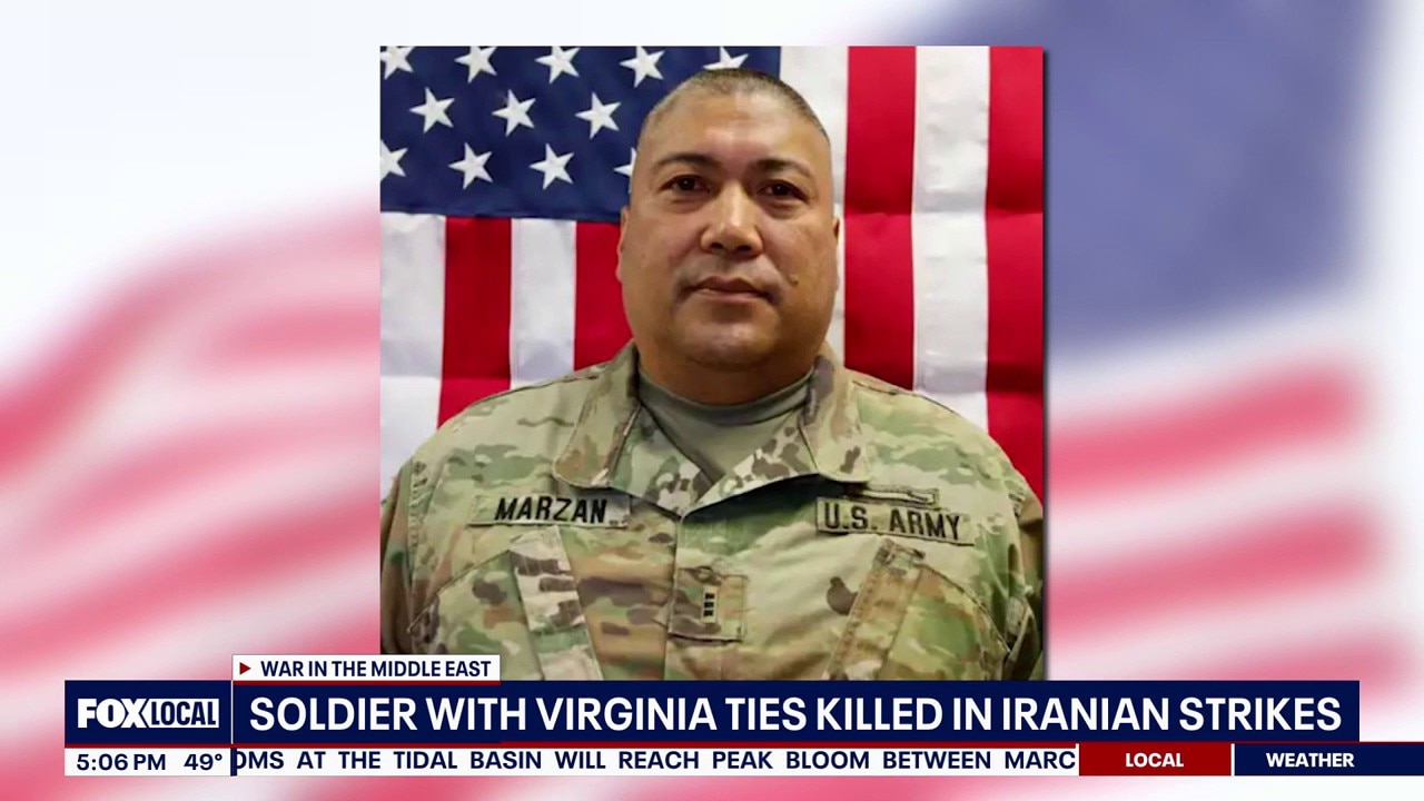 Soldier with ties to Virginia killed in Iranian strike during 'Operation Epic Fury'