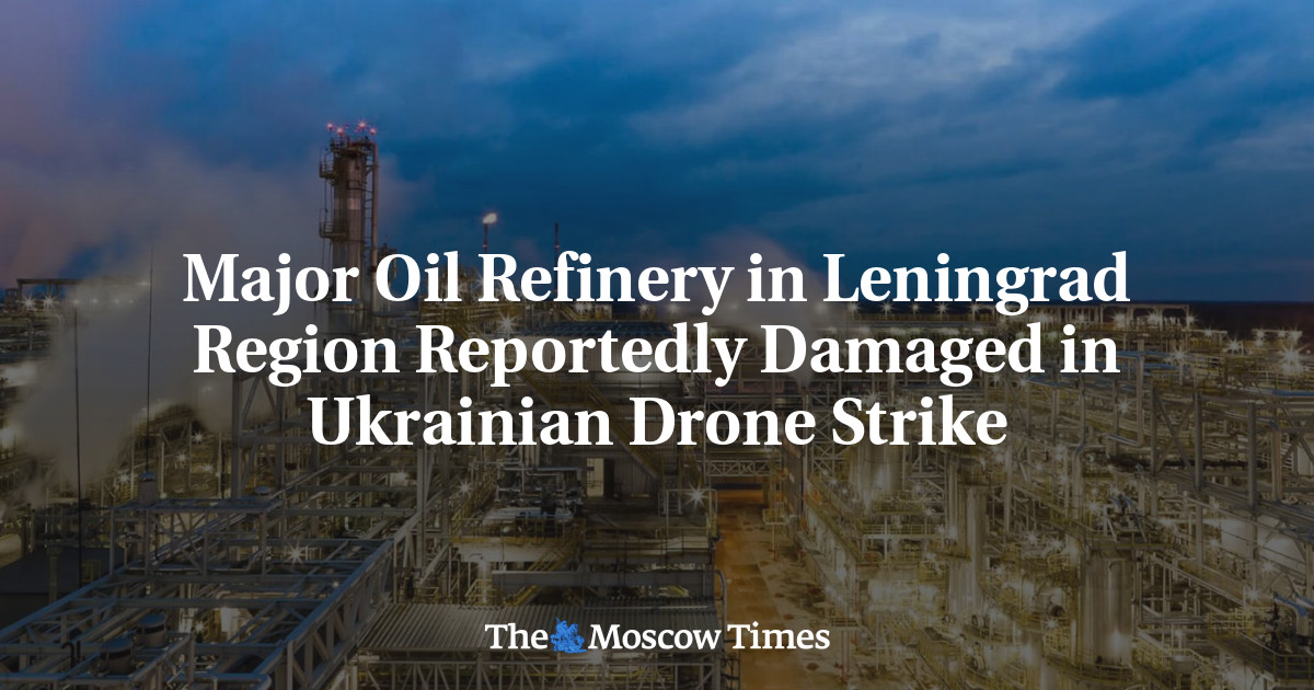 Major Oil Refinery in Leningrad Region Reportedly Damaged in Ukrainian Drone Strike
