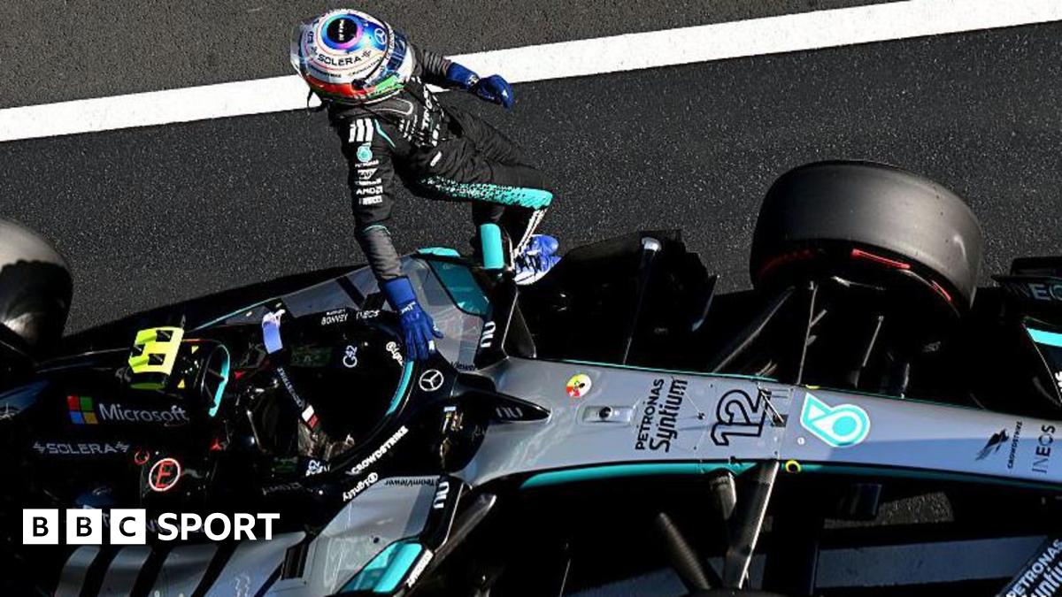 Kimi Antonelli celebrates pole position at the Chinese Grand Prix