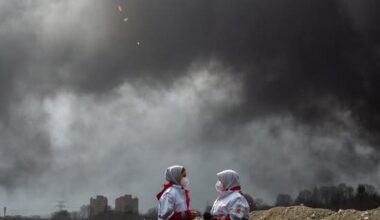 The Israeli military struck several...