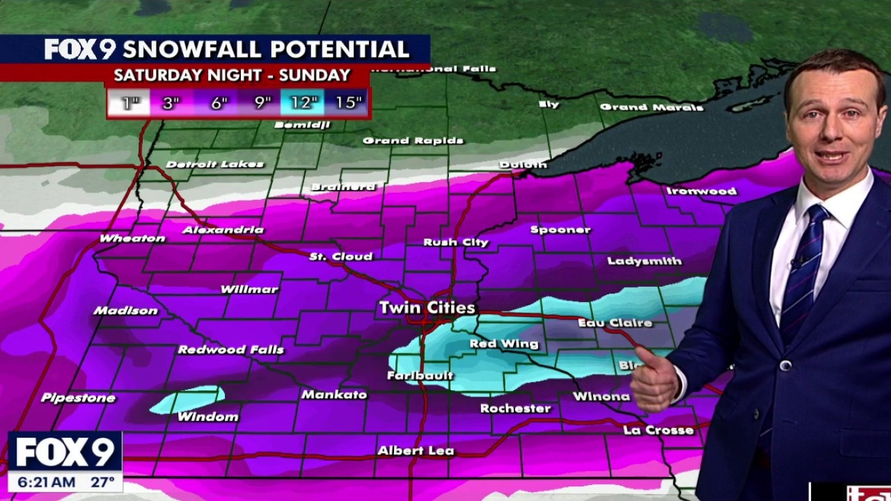 MN weather: Strong wind, heavy snow and covered roads