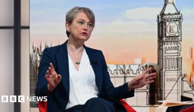 Thin, red banner promoting the Politics Essential newsletter with text saying, “Top political analysis in your inbox every day”. There is also an image of the Houses of Parliament.