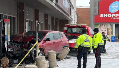 Woman dies after vehicle crashes into building: police - CTV News