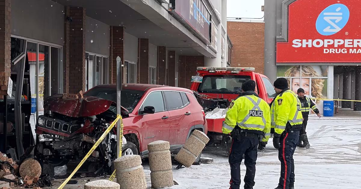 Woman dies after vehicle crashes into building: police - CTV News