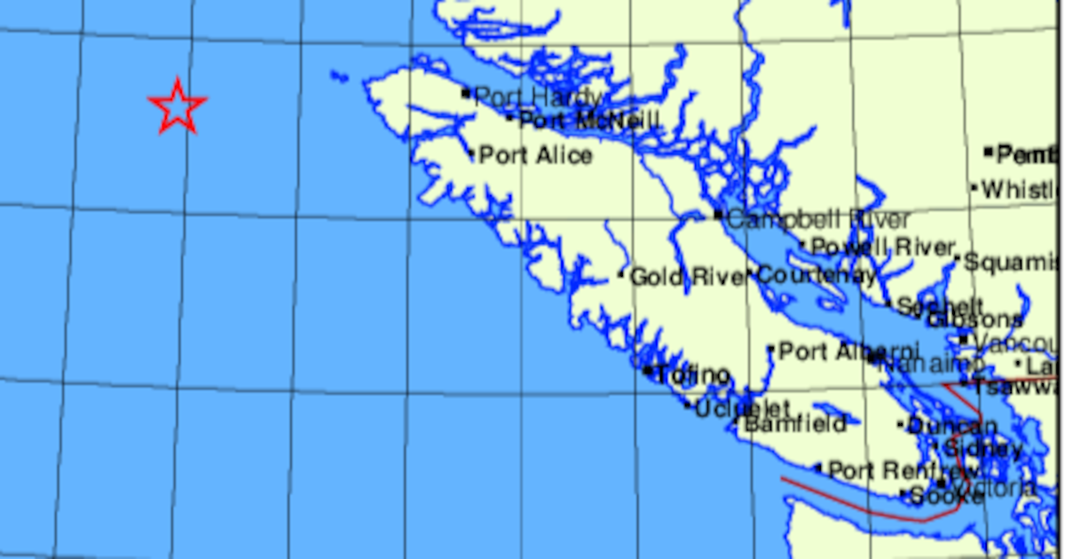No tsunami expected after earthquake off Vancouver Island - CTV News