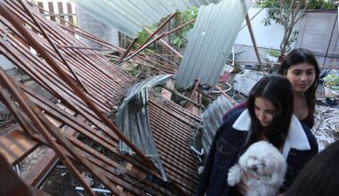 Damage but no injuries as Iranian cluster bomb fragments impact in central Israel