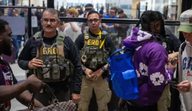 ICE agents are patrolling U.S. airports. Here’s what travelers should know.