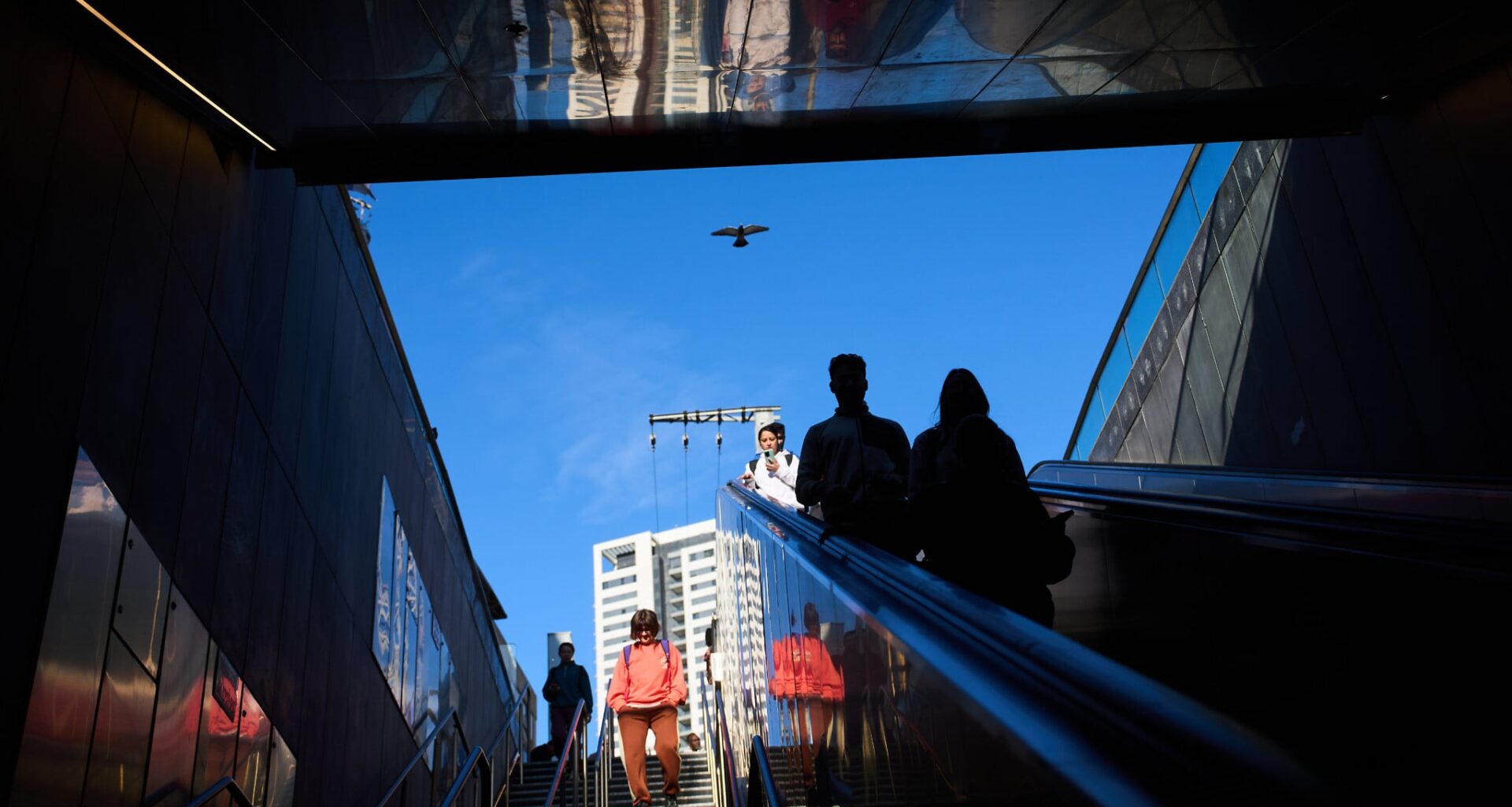 Illustrative: People take shelter in an underground metro station as air raid sirens warn of incoming strikes by Iran, in Ramat Gan, Israel, February 28, 2026. (AP Photo/Oded Balilty)