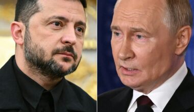 Ukraine-Russia war live: Zelensky touches down in UK for talks with Nato chief and Starmer