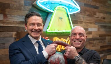 Pierre Poilievre and Joe Rogan talk a little bit about politics and so much about kettlebells