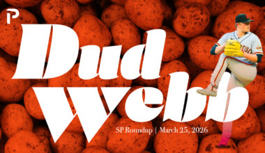 Fantasy Baseball SP Roundup 3/25: Dud Webb