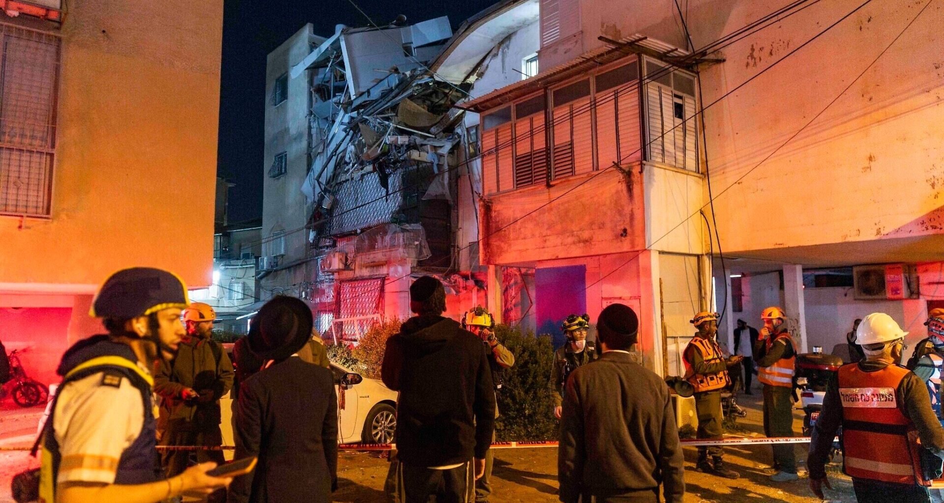 Nine people wounded in Bnei Brak by Iranian cluster bomb munitions