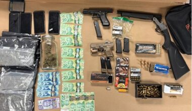 Toronto man facing 22 charges after police find guns, ammo, marijuana and cash at Sheppard and Weston address