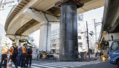 Mysterious large steel cylinder suddenly emerges from the ground in Japan - CTV News