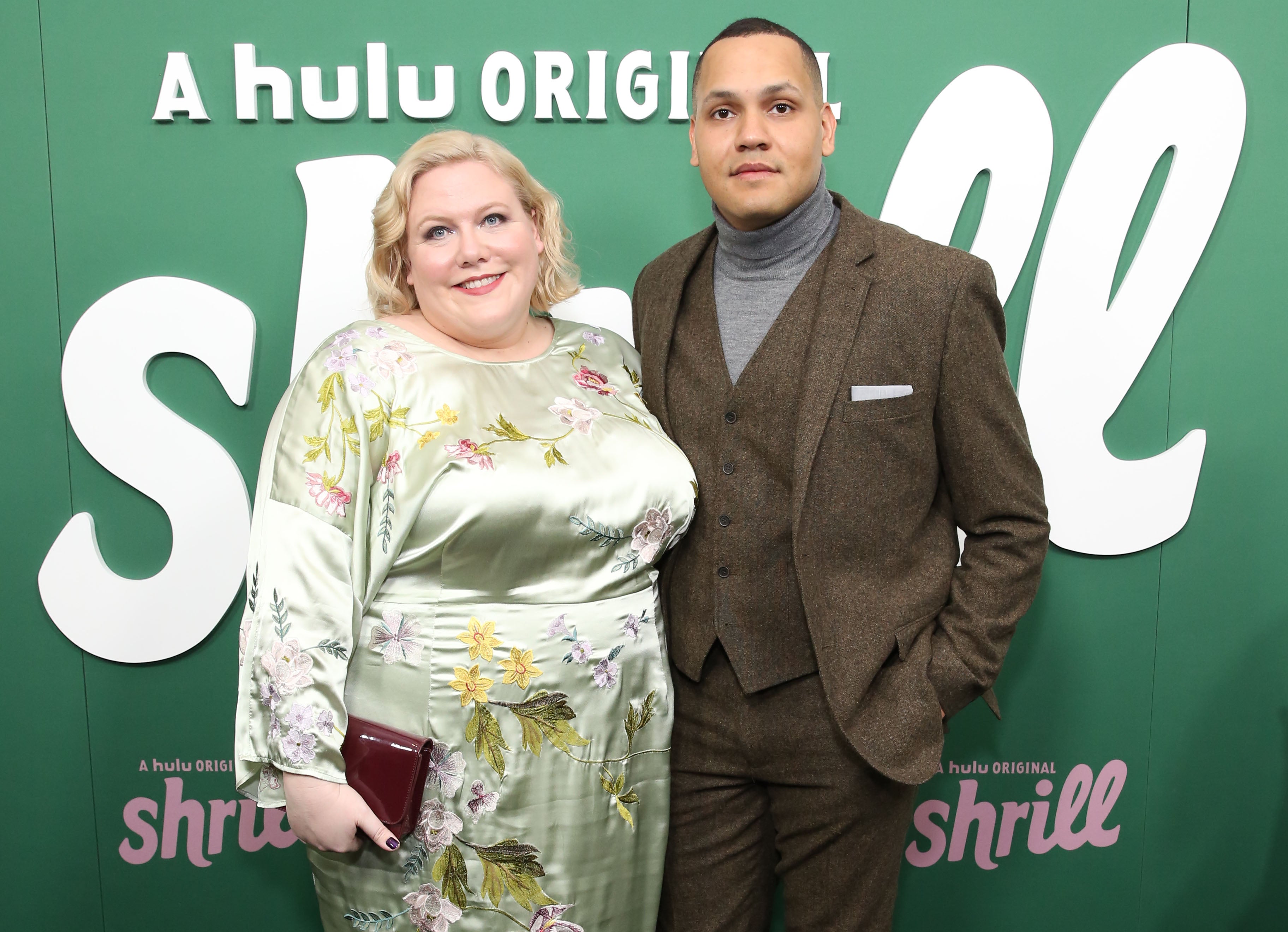 Lindy West and her husband, Ahamefule Oluo, attend the premier of her book-turned-Hulu series, back when everyone thought her marriage had a fairytale ending