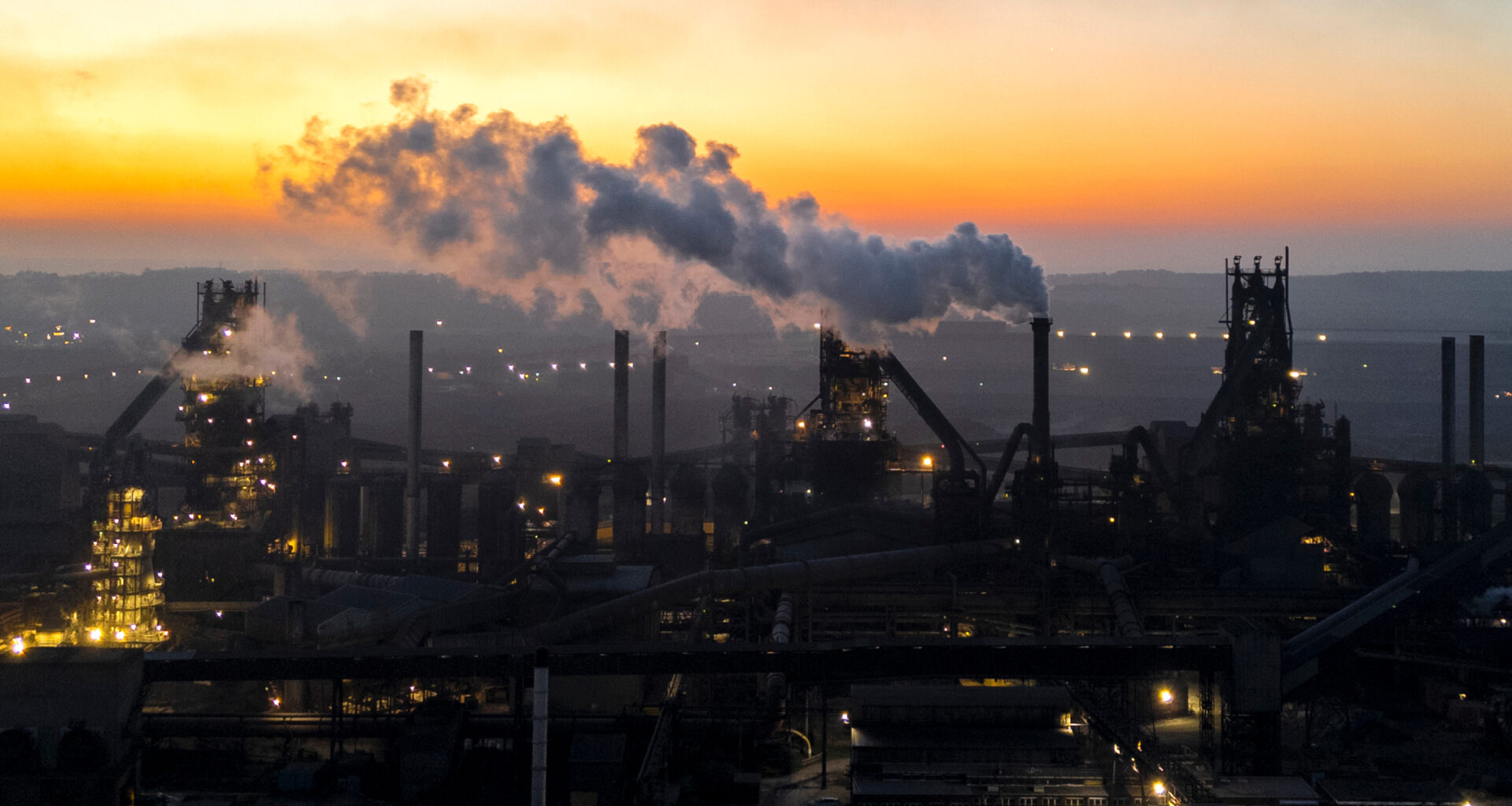 An aerial view of British Steel’s Scunthorpe mill on April 12, 2025, in Scunthorpe, England. Activities such as steelmaking have disrupted the Earth’s energy balance. Credit: Ryan Jenkinson/Getty Images