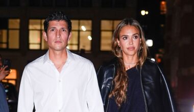 Jessica Alba Stuns in Lace LBD During Romantic Trip With Danny Ramirez