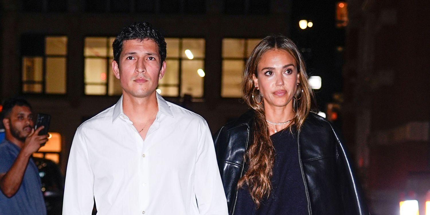 Jessica Alba Stuns in Lace LBD During Romantic Trip With Danny Ramirez