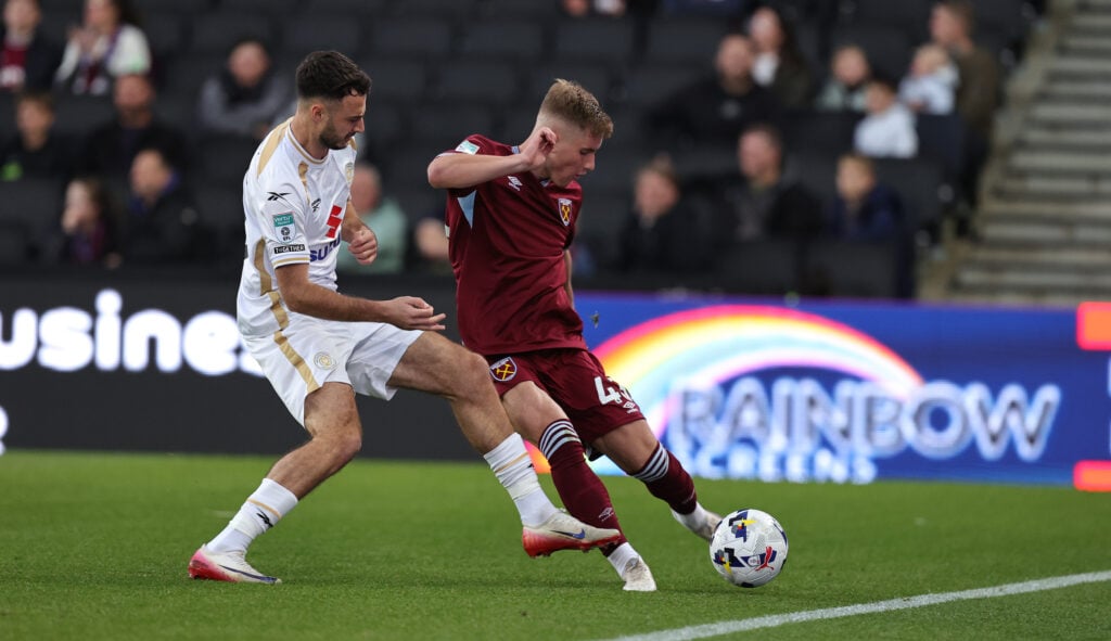 Regan Clayton during Milton Keynes Dons v West Ham United U21 - Vertu Trophy