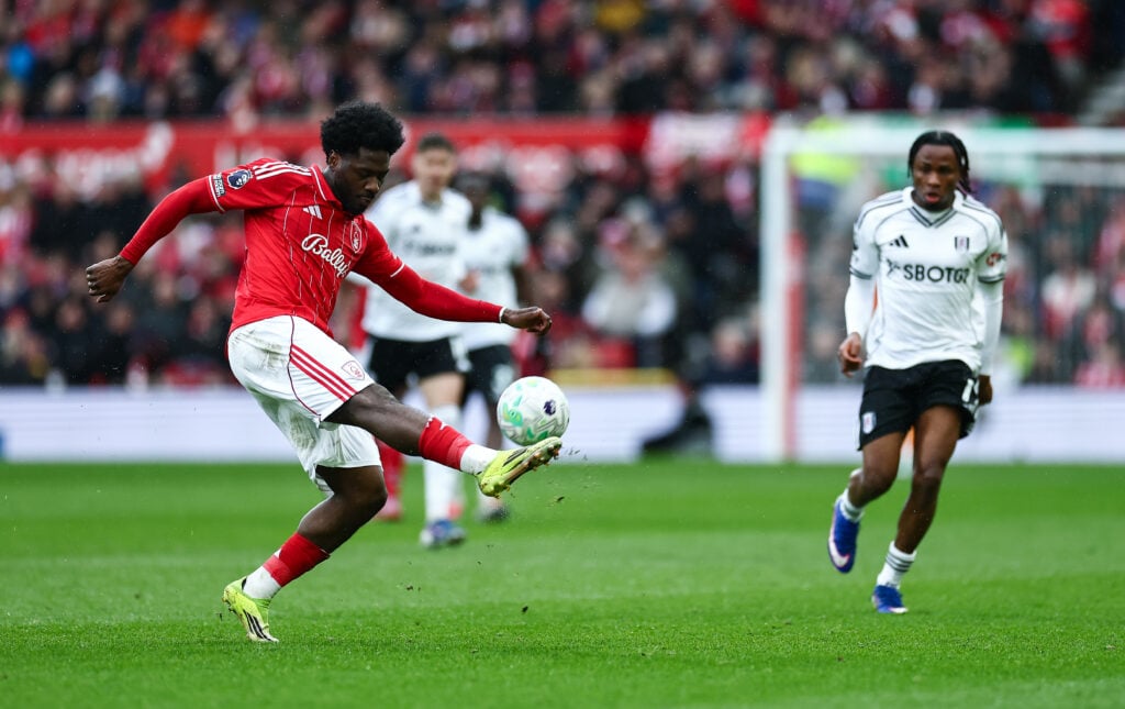 Ola Aina lines one up during Forest draw with Fulham