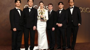 (Left to right): Yu Han Lee, ZHUN, EJAE, Mark Sonnenblick, NHD, and 24 at the 98th Academy Awards