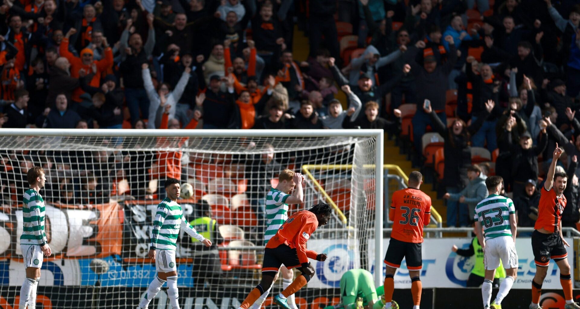 Celtic's title chances plummet as data reveals the damage done by Dundee United defeat