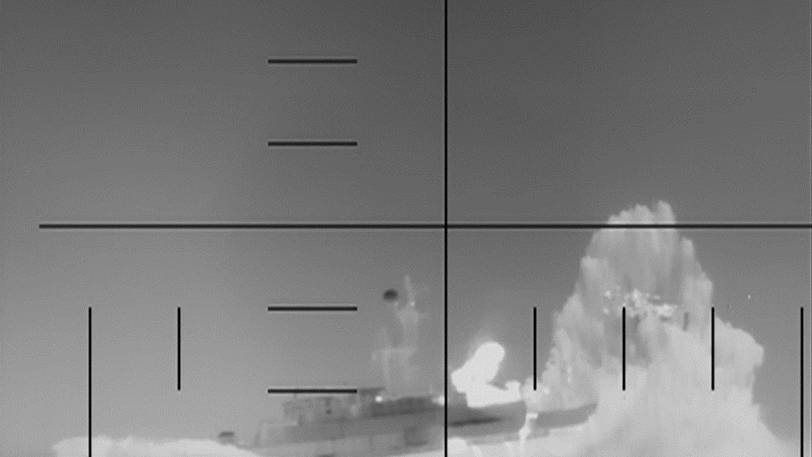 US sinks Iranian warship in international waters as Tehran hit by 'wave of strikes'