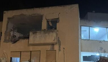Apartment in northern Israel hit by Iranian cluster missile