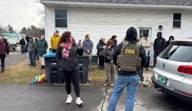 Dozens Protest at Scene of ICE Action in South Burlington