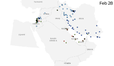 Map shows how 16 days of attacks have evolved in US-Israel war on Iran | US-Israel war on Iran News