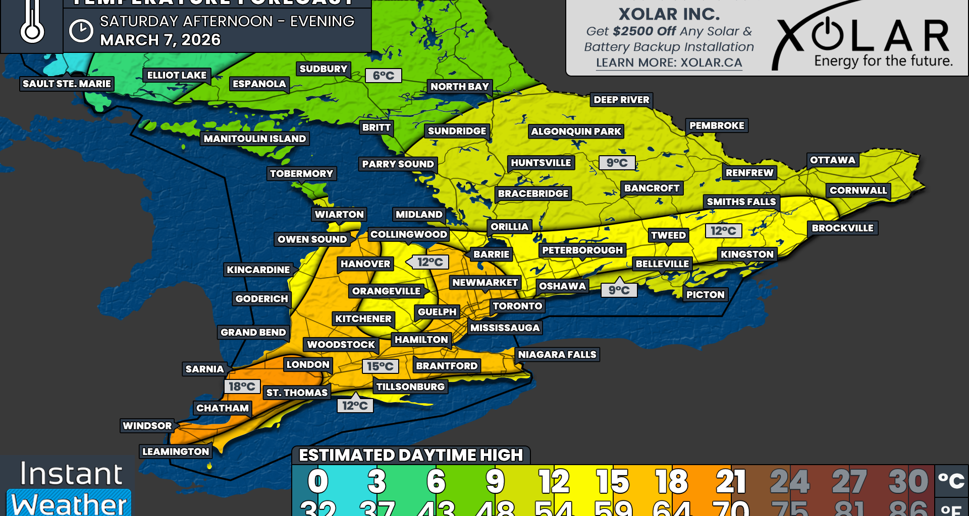 Southern Ontario Could Soar Near 20°C This Weekend as ‘March Melt’ Triggers Rapid Snowmelt, Flooding Risk and Thunderstorms