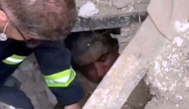 Moment rescuers find man alive under the rubble in Tehran | US-Israel war on Iran