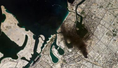 A map of U.S. and Israeli attacks in the Middle East and Tehran’s retaliatory strikes so far